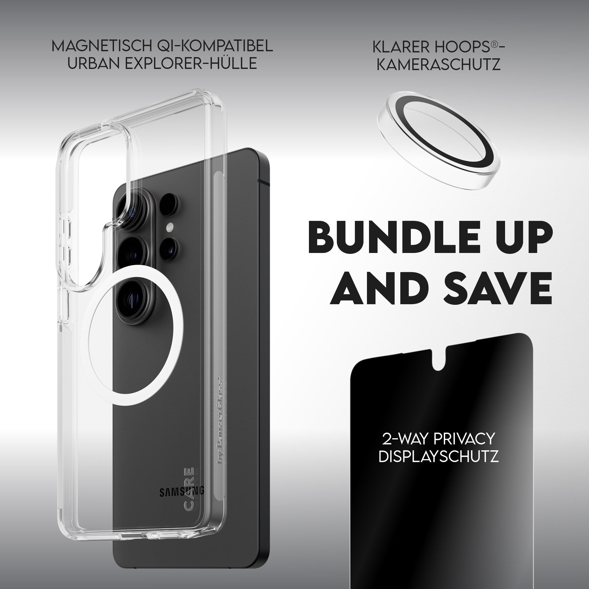 PanzerGlass® | CARE™ by PanzerGlass® Privacy 3-in-1 Set Samsung Galaxy S26 Ultra